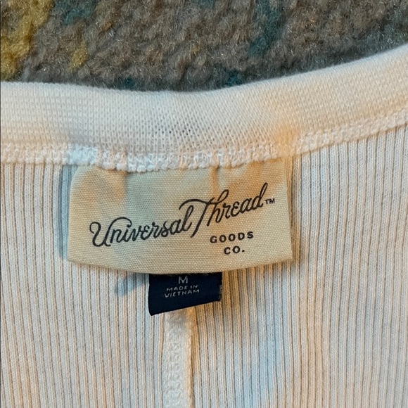 Universal Thread Cream Ribbed Tank Top - Picture 2 of 3